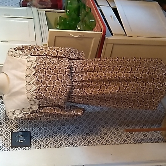 Vintage 1980s Granny chic Cottage core dress 👗 made in USA 🇺🇸 - Picture 1 of 5